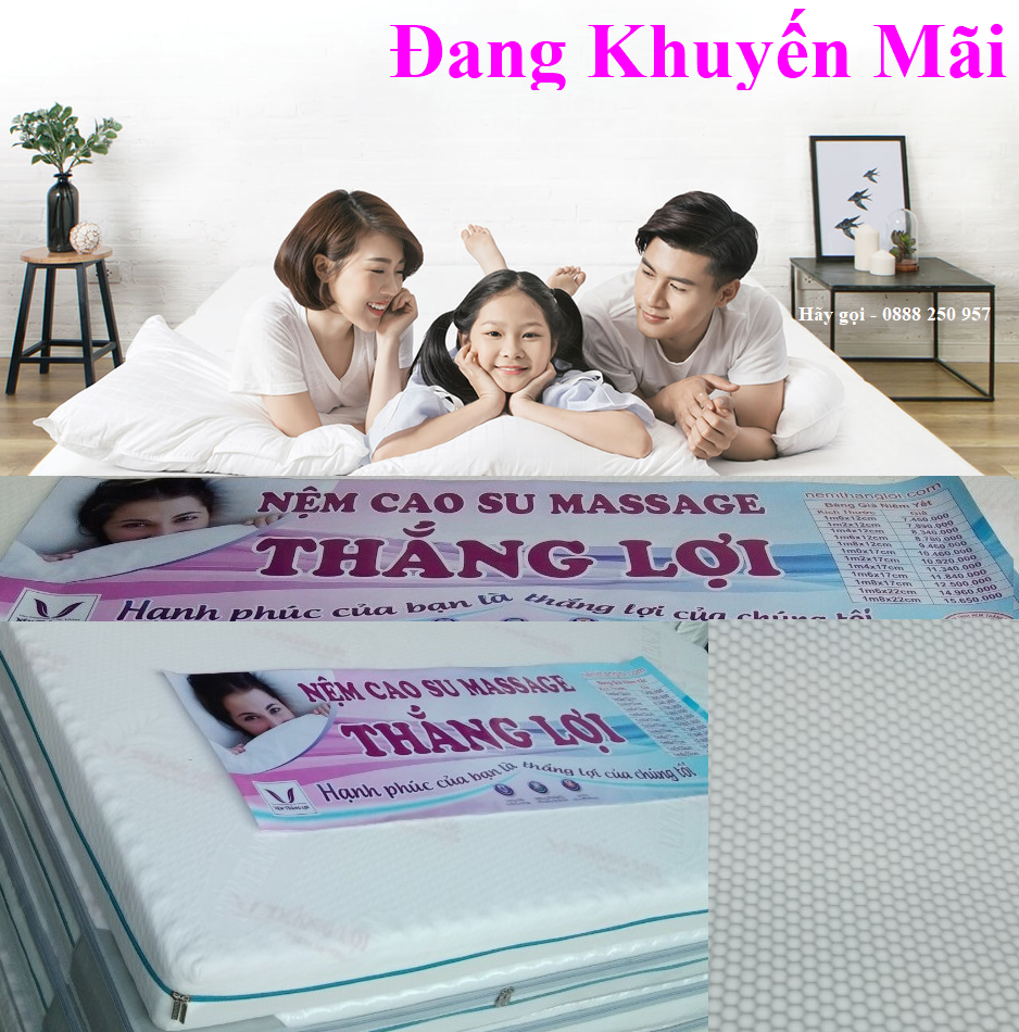 Nệm Massage 1m2X2mX 12cm (Nệm Foam Massge Cao cấp)